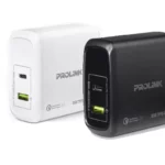 PROLINK PTC26001 60W 2-Port USB Wall Charger 3 in 1 Adaptor for Laptop or Mobile Tablet