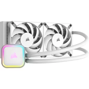 Corsair iCUE H100i RGB ELITE Liquid CPU Cooler, White