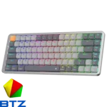 Redragon K652 75% Wireless RGB Bluetooth 2.4Ghz Wired Tri-Mode 84 Keys Ultra Thin Low Profile Mechanical Gaming Keyboard