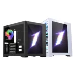 1stPlayer SP7 EMOTION VIEW SP-7 EV Display Screen Gaming Chassis PC Case with RGB Lightning Bar Black | White