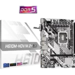 ASRock H610M-HDV/M.2+ D5 DDR5 White Micro ATX Motherboard