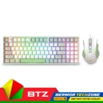 Redragon S134 Ultimate Gaming Rig Mechanical White Green Gaming Keyboard and Mouse Combo