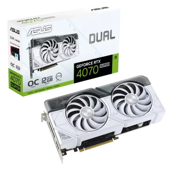 ASUS Dual GeForce RTX 4070 SUPER White OC Edition 12GB GDDR6X OC EDITION btz ph 1