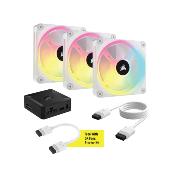 Corsair iCUE LINK QX120 RGB 120mm PWM PC Fans Starter Kit with iCUE LINK System btz ph (2)
