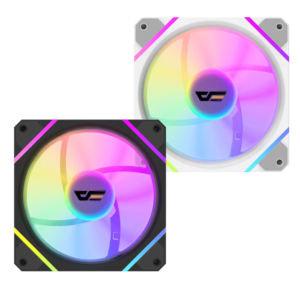 DarkFlash DM12R F Reverse Blade A-RGB Cooling Fan - Black | White● 1200 RPM fan speed
● Up to 20 different ARGB effect
● High quality rifle bearing
● High fan speed with lower noise
● Reverse Blades Mode