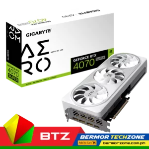 Gigabyte GeForce RTX 4070 SUPER AERO OC 12G Graphics Card<div id="kft" class="kft">
<div class="content">
<div class="text">
<h3>KEY FEATURE</h3>
<img class="nvgy" src="https://www.gigabyte.com/FileUpload/Global/KeyFeature/3584/innergigabyteimages/logo/RTX.png" />
<ul>
 	<li>Powered by NVIDIA DLSS 3, ultra-efficient Ada Lovelace arch, and full ray tracing</li>
 	<li>4th Generation Tensor Cores: Up to 4x performance with DLSS 3 vs. brute-force rendering</li>
 	<li>3rd Generation RT Cores: Up to 2X ray tracing performance</li>
 	<li>Powered by GeForce RTX™ 4070 SUPER</li>
 	<li>Integrated with 12GB GDDR6X 192bit memory interface</li>
 	<li>WINDFORCE Cooling System</li>
 	<li>RGB Fusion</li>
 	<li>Dual BIOS</li>
 	<li>Protection metal back plate</li>
 	<li>4 Years Warranty (Online registration required)</li>
</ul>
<div>
<h4>CORE CLOCK</h4>
<p class="gigabyteKeyfeatureDataFromDb" data-type="ProductSpec" data-id="2">TBD</p>

</div>
</div>
<div class="logos"><img src="https://www.gigabyte.com/FileUpload/Global/KeyFeature/3584/innergigabyteimages/logo/windforce-icon.png" /><img src="https://www.gigabyte.com/FileUpload/Global/KeyFeature/3584/innergigabyteimages/logo/oc-icon.png" /><img src="https://www.gigabyte.com/FileUpload/Global/KeyFeature/3584/innergigabyteimages/logo/4years.png" /></div>
<div>
<table>
<tbody>
<tr>
<td>Card size</td>
<td>L=300 W=130 H=57.6 mm</td>
</tr>
<tr>
<td>PCB Form</td>
<td><a href="https://bermorzone.com.ph/">ATX</a></td>
</tr>
</tbody>
</table>
</div>
<div></div>
</div>
</div>
<div id="nvslide" class="nvslide">
<div class="nv-sliders">
<div class="nv-slider nv-active">
<div class="title"></div>
</div>
</div>
</div>