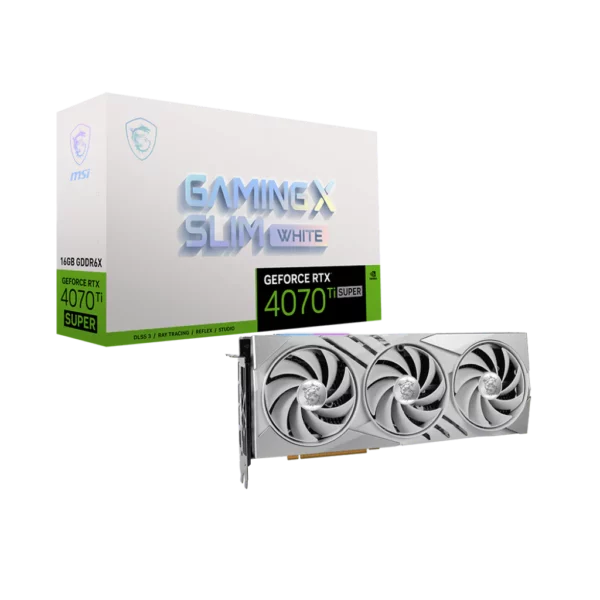 GeForce RTX 4070 Ti SUPER 16G GAMING SLIM X WHITE btz ph