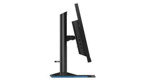 Lenovo Legion Y25G-30 24.5" FHD Fast IPS, 360 Hz, 1 ms, USB-C, G-Sync Gaming-MonitorThe Lenovo Legion Y25g-30 gaming monitor takes e-sports players and pro gamers to a whole new level in interactive performance. The monitor pushes the envelope with its 360 Hz refresh rate – currently leading world top speed – and 1ms response time. Built-in NVIDIA® G-SYNC® technology smooths visuals by syncing the monitor’s refresh rate with your PC’s graphics card to minimise screen tearing, latency and ghosting.
Integrated NVIDIA® Reflex Latency Analyser lets you tune the monitor before the game starts to minimise system latency. For superb detail clarity, Legion Y25g-30 features In-Plane Switching (IPS) panel technology, which also assures minimised colour distortion even at wide-viewing angles. With up to 400 cd/m2 brightness, HDR decoding and 99% sRGB colour gamut with Delta E<2, this monitor brings your game to life with realistic effects. You also get enhanced ergonomic features to suit your personal preferences and certified eye-care technology reduces exposure to harmful blue light.
Adjustable RGB ambient lighting enhances the digital atmosphere. You can also set lighting to change automatically according to screen colour, sound volume and keyboard and mouse movement speeds. Y25g-30 installed Lenovo Artery Software to change up the game with different monitor settings for RGB lighting, frame rate and contrast. Easily adjust the on-screen graphic interface to match most of the gaming scenario and take advantage of built-in gaming tools to compete at your pro-level best.