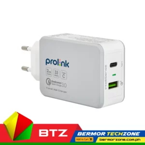 PROLINK PTC23301 33W 2 Port Travel Charger with Intellisense