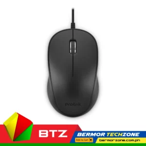 PROLiNK GM1001 Ambidextrous Shape Wired Mouse BTZ PH