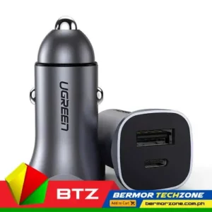 UGREEN CD130 30780 DC12-24V USB-C PD+USB-A QC 20W Fast Car Charger Silver<strong>Ugreen fast car charger USB-A / USB-C 30W PD PPS gray (CD130)</strong>

Access to the charger in the car is important regardless of the length of the route. Thanks to this dual-port device from Ugreen, you can conveniently charge two devices at the same time. Its operation is very simple - just plug it into the cigarette lighter socket. You can do it with one hand and enjoy access to a charger for your electronic equipment.