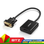 UGreen CM513 VGA Male To HDMI Female Converter 15CM