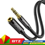UGreen AV118 3.5MM Male To Female Extension Cable Black