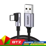 UGreen US284 Angled USB-C Male To USB2.0 A Male 3A Data Cable 90°Angle 1M
