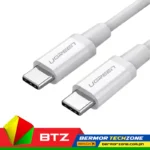 UGreen US264 USB-C 2.0 Male To USB-C 2.0 Male 3A Data Cable White 2M