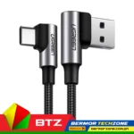 UGreen US176 Angled USB-C Male To Angled USB 2.0 A Male 3A Data Cable 90°Angle