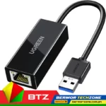 UGreen CR111 USB 3.0 A To Gigabit Ethernet Adapter Black 10CM