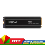 Crucial T500 1TB | 2TB PCIe Gen4 NVMe M.2 with Heatsink Solid State Drive