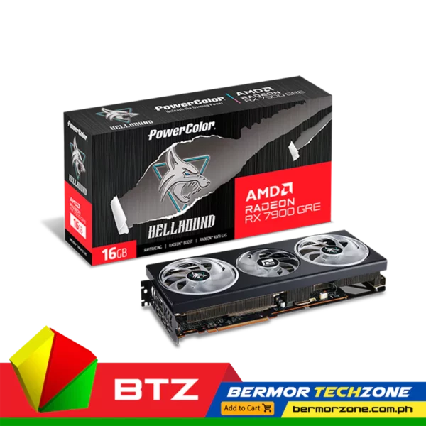 Hellhound AMD Radeon RX 7900 GRE 16GB GDDR6 btz ph (1)