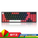 Redragon K628RGB-BRW Pollux 78-Keys Wired Black-Red-White Red Switch Mechanical Keyboard