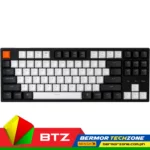 Keychron C1 White Backlight LED Hot-Swap Gateron 80 Percent Layout 87 Keys Wired 80 Percent Layout Computer Keyboard for Windows PC Laptop Red | Brown Switch