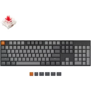 Keychron K10 RGB Backlight LED Gateron 104 Key  Full Size Layout Wireless Mechanical Gaming Keyboard Red | Blue | Brown Switch<ul>
 	<li>The Keychron K10 is a 104 keys RGB LED Backlight hot-swappable Bluetooth mechanical keyboard made for Mac and Windows. Engineered to maximize your productivity with most popular full size layout with number pad and let you personalize per-key typing experience without soldering, just pop them in and it’s done.</li>
 	<li>With a unique Mac layout while compatible with Windows, the K10 has all essential multimedia and function keys you need (Num Lock works with Windows only), and comes with a dedicated Screenshot Key, Siri (Cortana) Key, and Screen Lock Key. Extra keycaps for both Mac and Windows operating systems are included.</li>
 	<li>Connects with up to 3 devices via the reliable Broadcom Bluetooth 5.1 chipset and switch among them easily for multitasking needs. The K10 is best to fit home, office and light gaming use while connecting with your smartphone, laptop and iPad. It also has wired mode with USB Type-C connection.</li>
 	<li>The K10 gives the freedom to customize your typing experience with its hot-swappable PCB. With the pre-installed Gateron G Pro mechanical switch providing unrivaled linear responsiveness on the Red switch with up to 50 million durable keystroke lifespan. *The socket of K10 Gateron (Hot-swappable) version is compatible with almost all the MX style 3pin ("~" key supports 3pin only) and 5pin mechanical switches on the market (including Gateron, Cherry, Kailh, etc.).</li>
 	<li>The K10 can last up to 240 hours (with backlight off) with a 4000 mAh big battery, which is one of the biggest in mechanical keyboards. Two level adjustable feet (6º and 9º) and inclined bottom frame provides a great ergonomic support for long lasting typing comfort.</li>
</ul>