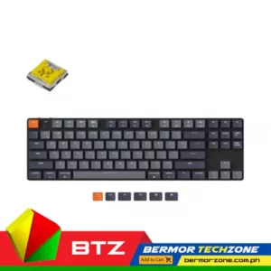Keychron K1SE Hot Swap White LED Optical Red Switch 80 Percent TKL 87 Keys Wireless Mechanical KeyboardExperience a new level of typing with the Keychron K1 SE Hot-Swappable RGB Optical TKL Wireless Mechanical Keyboard. This top-notch keyboard features an optical blue key switch, offering you a smooth and fast response. Not only is it mechanical, but it also has mesmerizing RGB backlighting that will enhance your keyboarding experience after dark. The Keychron keyboard is created with sturdy ABS keycaps for durability. Its slim and compact design with a tenkeyless (TKL) form factor makes it the optimal choice for those seeking less desk clutter and more efficient key layout. So, gear up and experience an outstanding keyboard performance like never before.