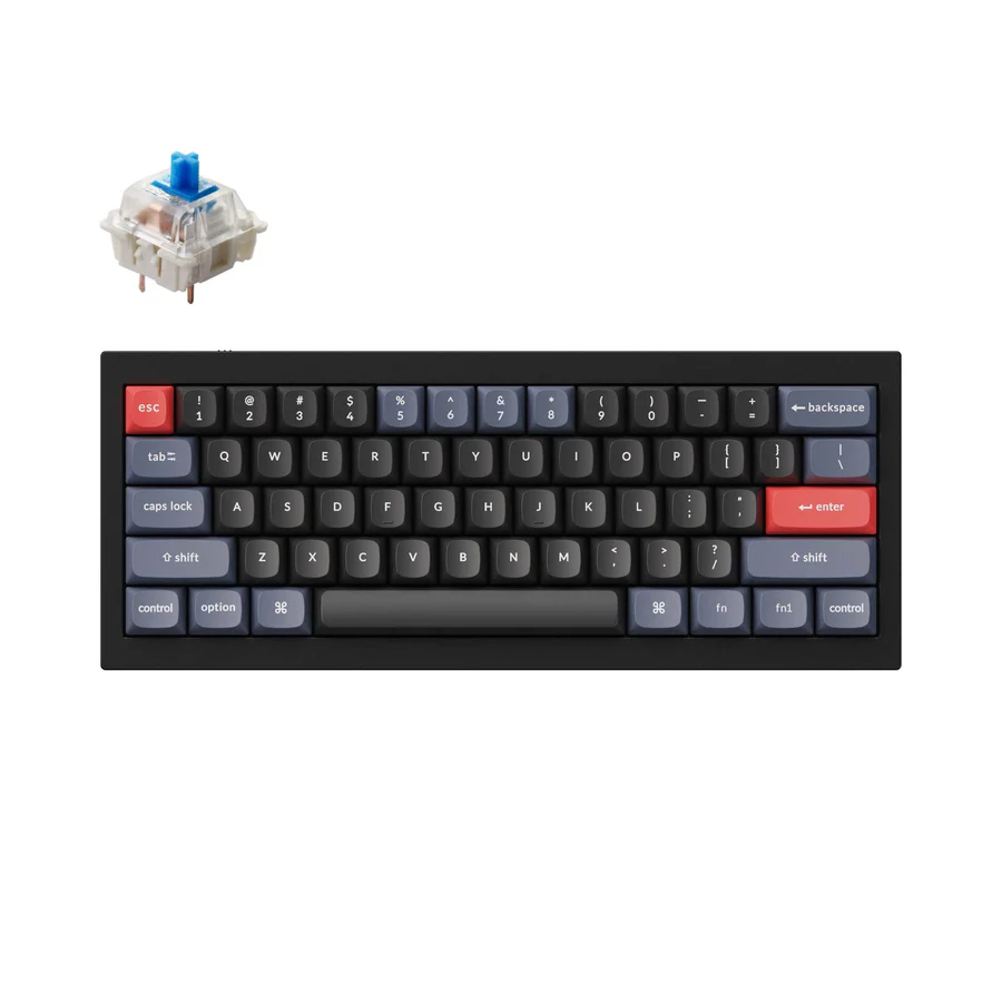 Keychron Q4 Full Assembled RGB Blacklight LED Hot-Swap Aluminum Gateron 61 Keys Wired 60 Percent Layout Black Mechanical Keyboard Red | Blue | Brown Switch
61 Keys Full Aluminum Frame: The Q4 is a mini custom all-metal mechanical keyboard ideal for a variety of situations and will upgrade your typing experience. With a solid full aluminum frame, the Q4 is designed for premium typing comfort and all the premium features with unlimited possibilities.
All-Around Customizable Keyboard: To build a fully customizable keyboard, we designed every component easily assembled. With QMK and VIA support, you can easily program and remap each key on the keyboard. The open-source firmware means endless possibilities for keyboard layouts, shortcuts, backlight effects, and more.
Hot-swappable Support: With the Gateron G Pro mechanical clicky Switches providing unrivaled tactile responsiveness with up to 50 million keystroke lifespan. You can also hot-swap the Q4 with almost all of the 3pin and 5pin MX mechanical switches on the market (including Cherry, Gateron, Kailh, Panda, etc.) without soldering required. The PCB-mounted screw-in stabilizer for “big keys” such as space bar, shift, enter, and delete are designed for less wobbliness.
Innovative Double Gasket: This Double-Gasket Structure allows the keyboard to maintain the flexibility of the gasket structure and improves the overall typing sound. We added silicone pads between the top and bottom cases to significantly reduce the sound resonance between the metals and reduce the noise of the impacted metals.
Double-shot PBT Keycaps: The south-facing RGB is designed to better illuminate the keyboard backlight from the typist’s angle with the premium non-shine-through PBT keycaps installed. The PBT keycaps will provide excellent oil resistance, enhance the type feel, and prevent the legends from fading out.