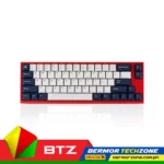 Leopold FC660M PD White/Blue Red Case | Mini Size 66 Keys | PBT Double Shot Key Cap | USB and PS2 Interface | Mechanical Keyboard Cherry MX Brown | Cherry MX Silent Red | Cherry MX Clear | Cherry MX Silver Switch
