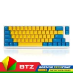 Leopold FC660M PD Yellow/Blue White Case | Mini Size 66 Keys | PBT Double Shot Key Cap | USB and PS2 Interface | Mechanical Keyboard Cherry MX Brown | Cherry MX Blue | Cherry MX Red | Cherry MX Silent Red | Cherry MX Clear Switch