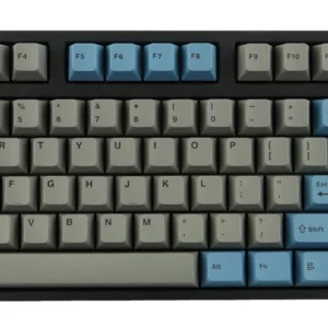 Leopold FC750R PD Grey Blue TKL 87 Keys | PBT Double Shot Keycap | USB and PS2 Interface Mechanical Keyboard Cherry MX Brown | Cherry MX Blue | Cherry MX Red | Cherry MX Silent Red | Cherry MX Silver SwitchExperience premium quality and unparalleled performance with the Leopold FC750R PD Grey Blue TKL mechanical keyboard. Boasting 87 keys and a compact tenkeyless design, this keyboard features PBT double shot keycaps for exceptional durability and a luxurious feel. Choose from a variety of Cherry MX switch options including Brown, Blue, Red, Silent Red, and Silver, each offering a unique typing experience tailored to your preference. The keyboard is equipped with both USB and PS2 interfaces for versatile connectivity. Whether you're a typing enthusiast or a hardcore gamer, the Leopold FC750R PD delivers a satisfying and reliable typing experience with its top-notch build quality and premium switches.