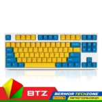 Leopold FC750R PD Yellow Blue White Case TKL 87 Keys | PBT Double Shot Keycap | USB and PS2 Interface Mechanical Keyboard Cherry MX Brown | Cherry MX Blue | Cherry MX Silent Red | Cherry MX Clear Switch