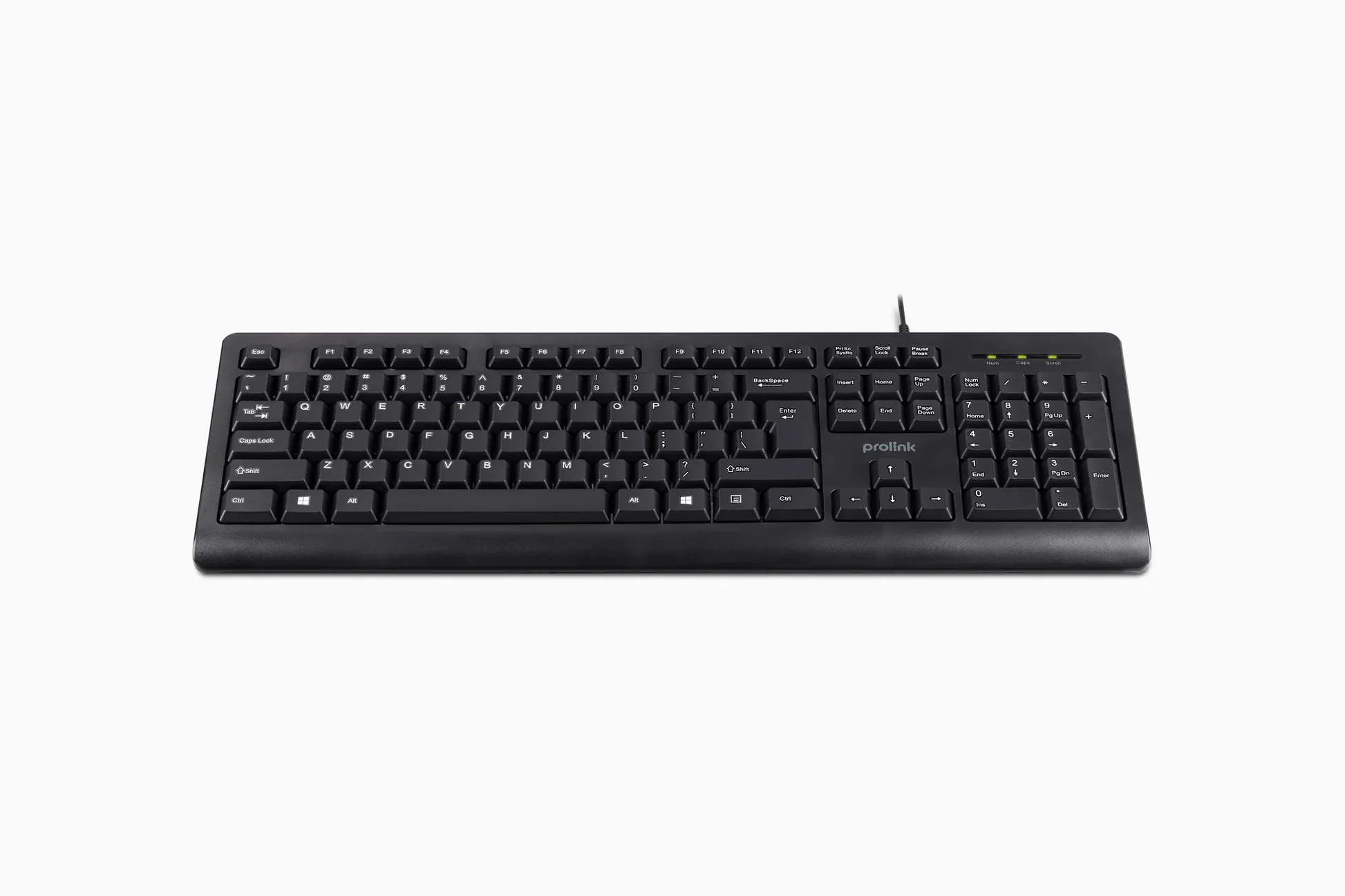 Prolink PKCS-1008 Classic USB Wired Keyboard* Plug-and-Play
* 104 Keys/ Adjustable Keyboard Height
* Classic, full-sized keyboard layout with easy-to-read keys
* Spill-Resistant