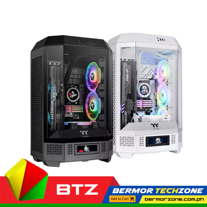 Thermaltake The Tower 300 Micro ATX Tower Vertical Chassis - Black ...