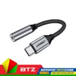 UGREEN AV142 30632 | 10cm | Type C Male To 3.5mm Audio Adapter Gray