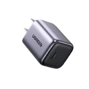 UGREEN CD319 Nexode Mini 30W PD GaN Tech Charger White Gray1. Ugreen 15329 USB-C charger supports up to 30W output, backward compatible with 25W and 20W. It supports multiple fast charging protocols such as PD 3.0, PPS, QC 4+/4.0/3.0 and SCP, FCP, AFC for compatibility with smartphones, tablets, etc. 2. 30W USB-C power adapter Ugreen 15329 can charge your iPhone 14 from 0% to 60% in just 30 minutes, charge your Galaxy S21 Ultra from 0% to 100% in just 60 minutes. 3. Ugreen 15329 30W charger optimizes your charging experience with GaN technology such as energy saving, heat dissipation, compact size, etc. The charger is smaller and more compact while giving you more power than. 4. The 30W USB-C charger is compatible with iPhone 14/14 Pro/ 14 Pro Max/ SE 2022/ 13/ 13 Pro/ 13 Pro Max/ 12/11/ XR/ XS/ 8/8+, MacBook Air M1/ M2, iPad Pro/ Air/ mini, Galaxy S22/ S22+/ S22 Ultra/ S21 Ultra/ S21/ S20 FE/ S20+/ S20/ Note 20, Galaxy Tab S7/ S7+/ S6/ S5e, Pixel 7 Pro, etc 5. Ugreen The 15329 is equipped with a smart chip to protect your devices from short circuit, over voltage, over temperature and over current, keeping you and your devices safe.