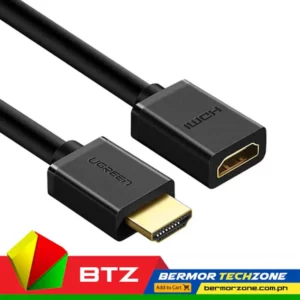 UGreen HD107 HDMI Male To Female Extension CableUgreen HDMI extension cable. It allows you to easily extend a too short HDMI cable. You can use it to connect home theater, TV, projector, computer, game console and other devices equipped with an HDMI connector.
<ul>
 	<li>Image quality up to 4K 60Hz</li>
 	<li>Supports the HDMI Ethernet standard</li>
 	<li>30 AWG high quality copper core</li>
 	<li>Gold-plated plugs</li>
 	<li>Modern look</li>
</ul>