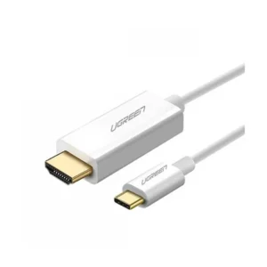 UGreen MM121 Type C To HDMI Cable 1.5M WHITEThe device supports a resolution of 4K@30Hz and offers versatile display modes with both mirror and extended options. It is compatible with mobile device modes such as Samsung DEX Mode and Huawei PC Mode, featuring gold-plated connectors and incorporating multiple layers of interior shielding. Additionally, it provides a hassle-free user experience with plug-and-play functionality, and its construction includes an ABS case for durability.