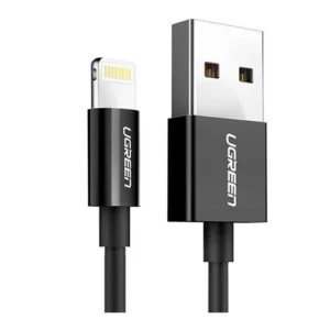 UGreen US155 Lightning To USB 2.0 A  Male Cable Black 2M<ul>
 	<li>MFi Ceritified</li>
 	<li> Suitable for iPhone, iPad & iPod</li>
 	<li>Function: Charging & Data Sync</li>
 	<li>PD fast charge 3A max</li>
 	<li>Speed up to 480Mbps</li>
 	<li>WIre core: tin-plated oxygen free copper</li>
 	<li>Multiple internal shielding</li>
 	<li>ABS case and TPE jacket</li>
</ul>