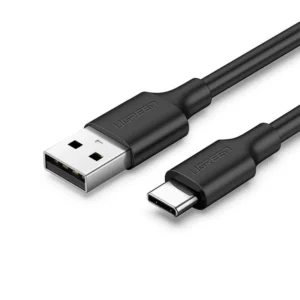 UGreen US287 USB-C Male To USB 2.0 A Male Cable BlackUgreen nickel plated Type-C to Type-A cable provides connectivity from a USB C tablet or smartphone to a host computer, laptop, wall charger or external battery power bank with USB A port for charging and data transfer. Connect USB Type-C enabled devices (MacBook, Chromebook Pixel, Galaxy Note 7 etc.) with standard USB Type-A enabled devices (laptops, hard drives, power banks, wall/car chargers etc.) using the UGREEN USB Type-C to USB Type-A 2.0 Male Cable. Available in black or white and in various lengths, the high-quality data cable ensures easy connections and reliable performance. Fast Charging and Syncing The cable supports up to 3 Amps of power output for powering and fast charging of phones and tablets equipped with a USB Type-C port. For backup charging, it can be used in conjunction with any USB Type-A phone charger, portable charger, or multi-port USB charger to charge a laptop or other USB Type-C enabled devices. It can also quickly transfer music, photos and data to and from a laptop with transfer speeds up to 480 Mbps. Reversible USB Type-C Connector The cables USB Type-C connector offers a user-friendly reversible design that makes it possible to easily connect the cable to a device. No more wondering which way faces up when plugging it in. Type-C connector is half the width and one-third the height of a standard USB-A connector and only slightly larger than Lightning or Micro-A USB connectors.