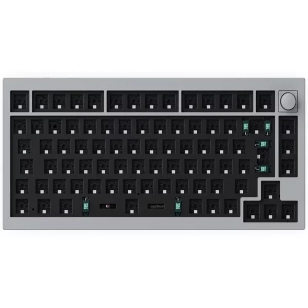 keychron q1 qmk custom mechanical barebone knob keyboard grey btz ph.webp
