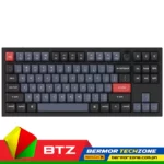 Keychron Q3 Full Assembled Knob RGB Backlight LED Hot-Swap Aluminum Gateron Red | Blue | Brown Switch 80 Percent Layout 87 Keys Wired Keyboard Only - Black
