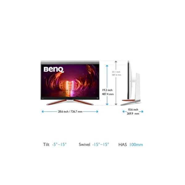 6.BenQ Mobiuz EX3210U 32 Inches 4K IPS 1MS 144HZ Gaming Monitor BTZ,PH