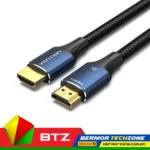 Vention HDMI A Male To HDMI A Male PVC And Cotton Braided Copper-Clad Steel Plus Silver Ion Wire 8K@60Hz 4K@120Hz HDMI A Male 2.1 Version 8K HDMI CABLE Blue