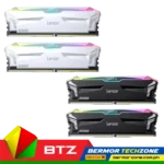 Lexar ARES RGB 32GB 2X16GB DDR5-6400 MHz CL32 Support Intel XMP 3.0 Gaming Desktop Memory - Black | White
