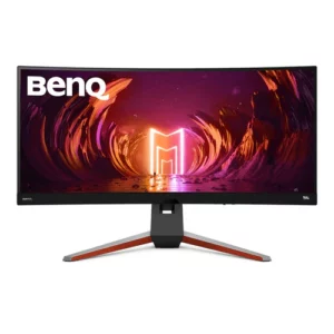 BENQ Mobiuz EX3415R 34" WQHD 144HZ Ultrawide 1900R Curved | Gaming MonitorImmerse yourself in the ultimate visual experience with our 34-inch IPS display monitor. Featuring a stunning 3440x1440 resolution and HDR10 support, this monitor delivers vibrant colors and sharp details. The 98% P3 color gamut ensures accurate color reproduction, while the 1900R curvature and 21:9 aspect ratio provide an immersive viewing experience. With a peak brightness of 400 nits and flicker-free technology, your eyes are protected even during long hours of use. Enhance your gaming experience with features like FPS Mode and FreeSync Premium, and enjoy crisp audio with the built-in 2.1-channel speakers. With versatile connectivity options and a sleek design, this monitor is perfect for both work and play.