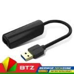 Vention Gold-Plated ABS PC Mac Android Device 10 100 1000Mbps USB-A 3.0 RJ45 With Ethernet Black