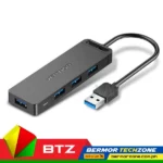 Vention Nickel-Plated 5V-2A 5Gbps USB-A HUB USB 3.0 Black