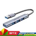 Vention Tinned Copper Aluminum Alloy And PC USB-A HUB 3.0x1 Plus USB  2.0x3 Gray