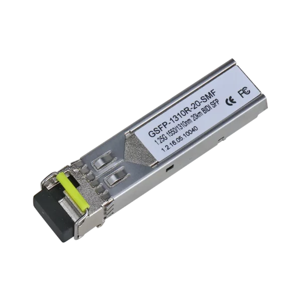 Dahua GSFP-1310R-20-SMF Gigabit Optical Module
 	Single mode single fiber GSFP-1310R-20-SMF
 	LC port
 	1550 nm sending, and 1310 nm receiving
 	Transmission distance up to 20 km